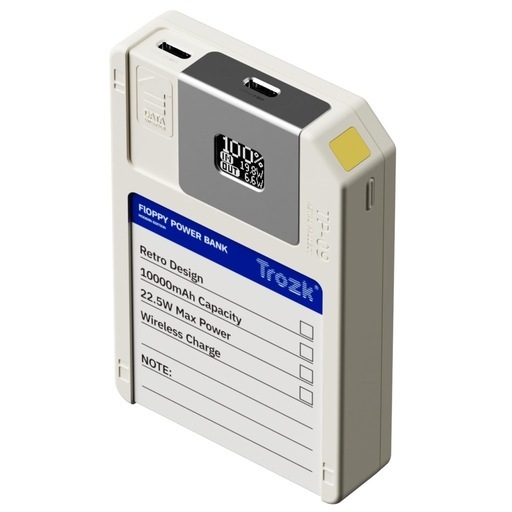 Trozkモバイルバッテリー TP09U レトロ10000mAh64Gストレージ