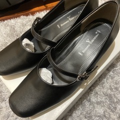 冠婚葬祭　パンプス　24センチ　1回使用　美品の画像