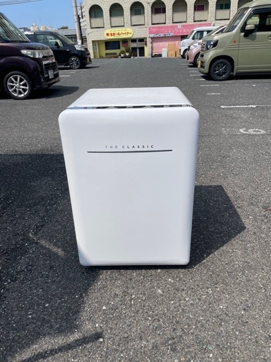 北九州市内配送無料　保証付き ダイウ レトロスタイル冷蔵庫 79L・右開き 1ドア クリームホワイト DR-C80AW