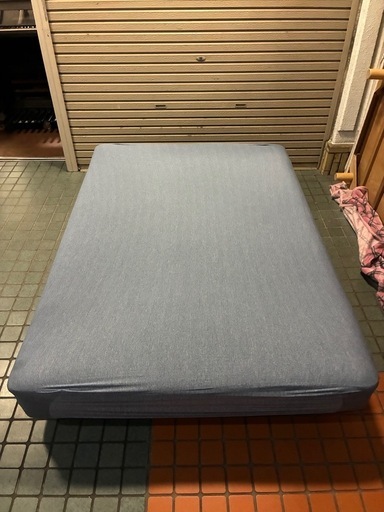 ★ダブルサイズ★ 無印良品 ダブルベッド 脚付マットレスベッド ・高さ34cm×幅139cm×長さ193cm