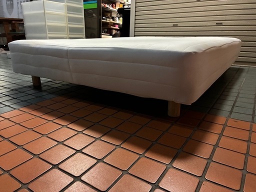 ★ダブルサイズ★ 無印良品 ダブルベッド 脚付マットレスベッド ・高さ34cm×幅139cm×長さ193cm