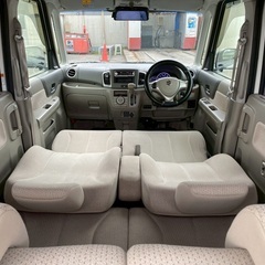 Bluetoothナビ付き☆月々9千円〜分割払い可❗️ 車検2年付き！【名義変更代込み】大人気☆スズキ スペーシア ☆ステアリングスイッチ付き☆Bluetoothナビ付き☆走行中DVD見れます☆デジタルインナー型バックカメラ付き☆電動スライドドア☆ドラレコ☆スマートキー☆フルオートエアコン☆そのまま乗って帰れます‼️の画像