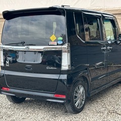 ホンダ N-BOX カスタム 両側電動スライドドア 社外8インチナビ Bluetooth 地デジ プッシュスタートの画像