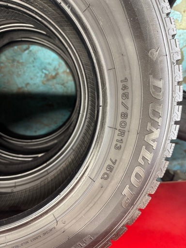 ダンロップ スタッドレス13インチ 4本セット145/80r13