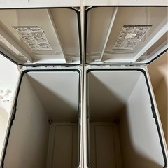 スリムタイプ二重蓋ごみ箱  45Lx2セットの画像