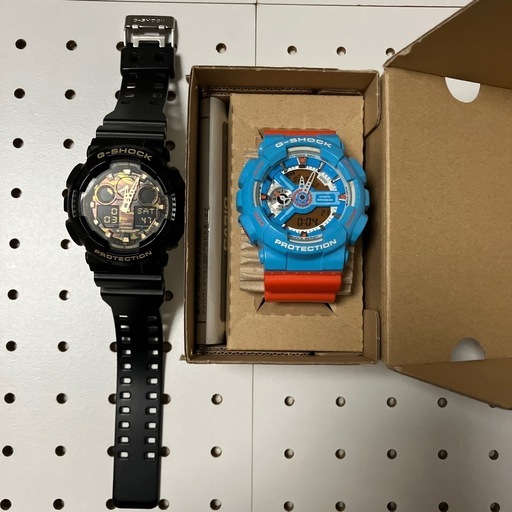 CASIO G-SHOCK GA-100CF/GA-110NCアナデジ2本セット