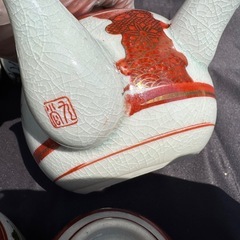 九谷焼【急須セット】和柄 湯のみ5客＋急須セットの画像