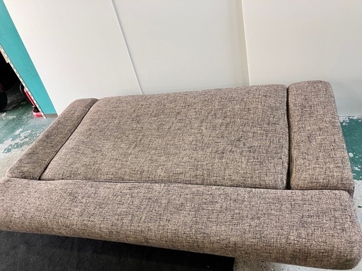 〝美品〟ファブリック　ソファベッド（3人掛け）