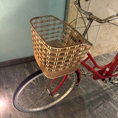 ママチャリ赤の画像