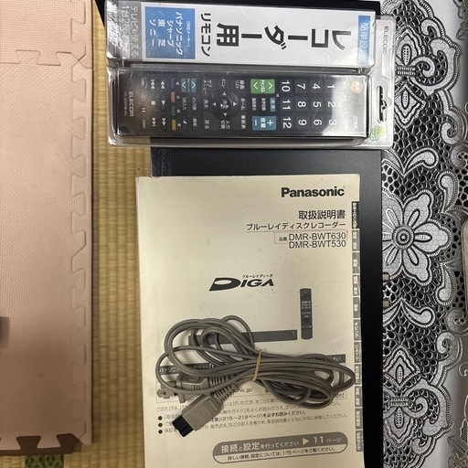 ◆メーカー：Panasonic  ◆商品名：HDD/BDレコーダー　ブルーレイレコーダー  DMR-BWT630