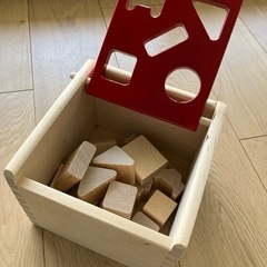 ※最終価額MICKI 型はめボックス 木製知育玩具 1歳〜 赤ちゃんおもちゃの画像