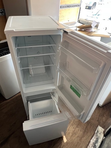 NO B990?福岡市内配送設置無料✨?yselect YRZF15J ヤマダオリジナル ２ドア冷蔵庫 (156L・右開き) ホワイト