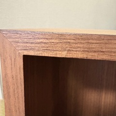 【MUJI】壁に付けられる家具箱 ウォールナット材突板　８８ｃｍ【無印良品】の画像