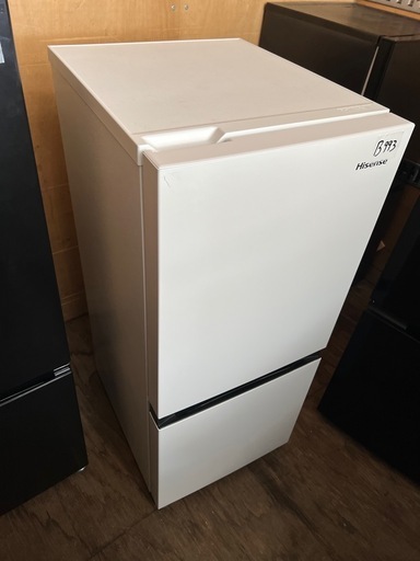 NO B993?福岡市内配送設置無料✨?ハイセンス 【右開き】130L 2ドアノンフロン冷蔵庫 エディオンオリジナル パールホワイト 