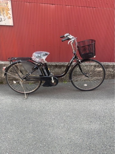 【京都発】京の楽チャリ　電動アシスト自転車　ブリヂストン　26インチ　黒色