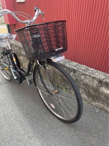 【京都発】京の楽チャリ　電動アシスト自転車　ブリヂストン　26インチ　黒色