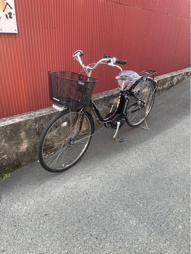【京都発】京の楽チャリ　電動アシスト自転車　ブリヂストン　26インチ　黒色