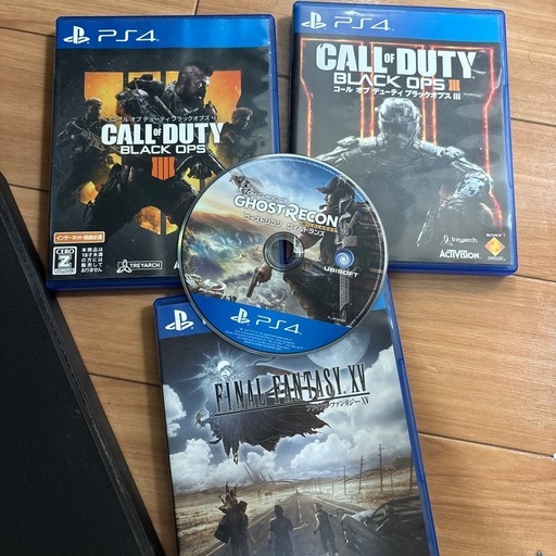 PS4本体＋コントローラー3個＋ソフト4本セット【本日で受付終了します】
