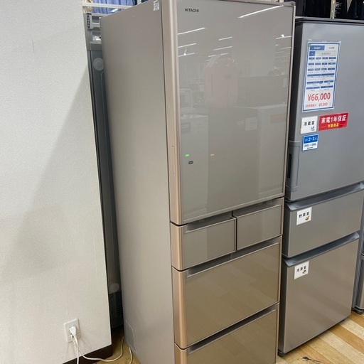 【トレファクラパーク岸和田店】2017年製 ５ドア冷蔵庫 HITACHI 6ヶ月保証付