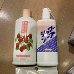 未使用品　粉洗剤やシャンプーなど5点まとめての画像