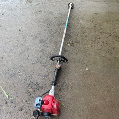 丸山、あぜ専用草刈機ループハンドルタイプの、21ccの中古品、アクセルレバー改造の画像