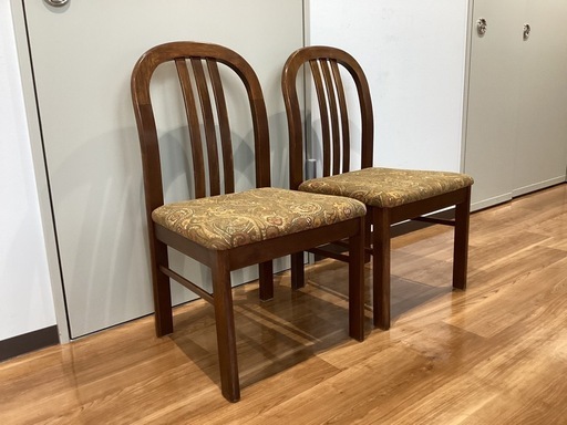 椅子２脚セット【町田市再生家具】　260041