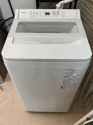 美原店 Panasonic 全自動洗濯機 NA-FA7H1 2022年製 7.0kg　ガラストップ
