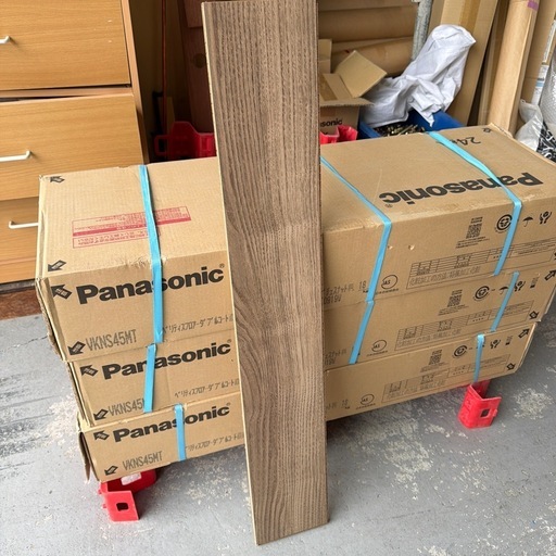 【9.3㎡分】Panasonic直貼りフローリング エイジドチェスナット柄/13×142×895mm