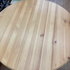 ☆ドリーム荒牧店☆ジモティー割引有☆【クリーニング済】ダイニング丸テーブルの画像