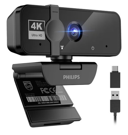 新品　ウェブカメラ　4K 800万画素 1080P Philips製