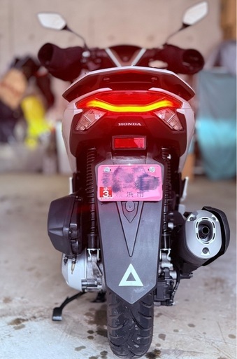 売却済み【美車】PCX 2025年式 低走行2002km パールジュピターグレー 即乗りOK！