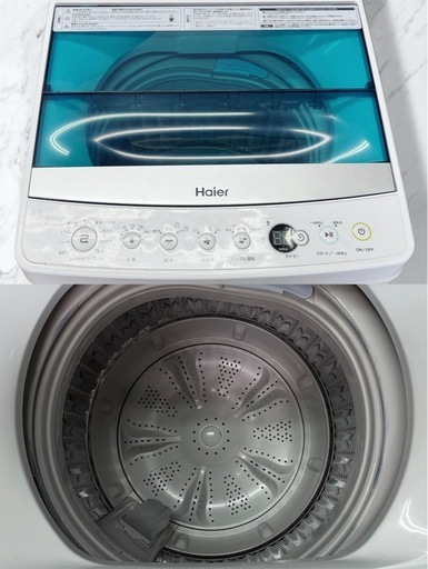 ハイアール 全自動洗濯機 JW-C55A 2019年製 5.5kg 上開き 単身用 コンパクト 動作良好