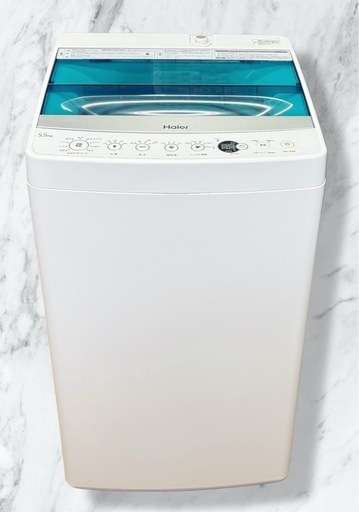 ハイアール 全自動洗濯機 JW-C55A 2019年製 5.5kg 上開き 単身用 コンパクト 動作良好