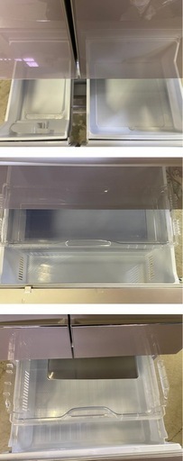 & 6ドアノンフロン冷凍冷蔵庫　MITSUBISHI 三菱　600L MR-WX60D-F 2018年製　動作確認済み