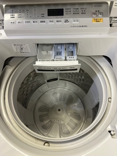 パナソニック全自動洗濯機 8.0kg