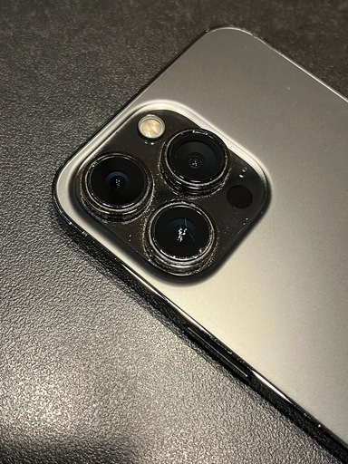 iPhone 13 Pro 256GB グレー SIMフリー　画面難あり 使用可能