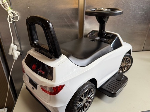 ミズタニ A-KIDS レクサス LS460 ホワイト 電動乗用玩具 バッテリー充電器付き 動作確認済 中古現状品 ①