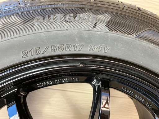ワーク エモーション D9R 17インチ 7J 　グッドイヤー イーグル LS EXE