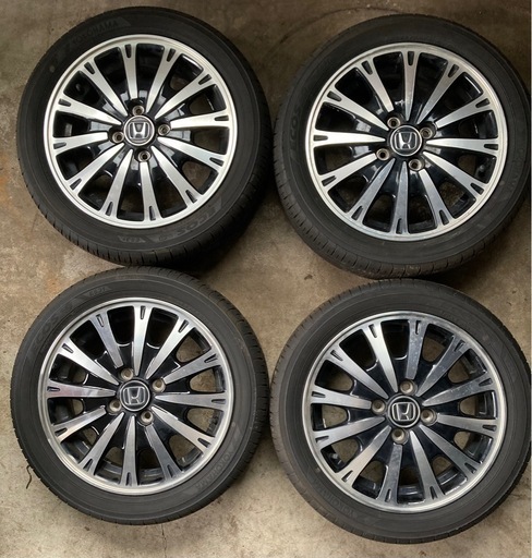 【お取引決まりました】YOKOHAMA 165/55R15 21年製　タイヤホイールセット　ホンダ純正ホイール