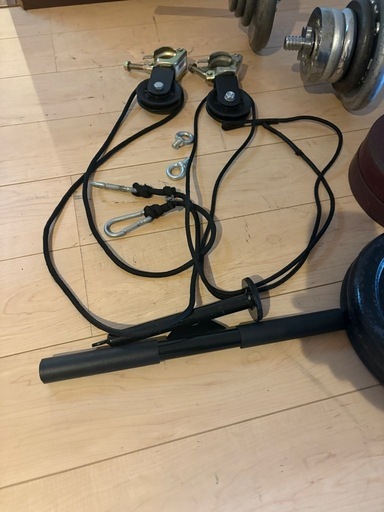 総重量150kg プレート、バーベル、トライセプスバー