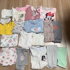 女の子春夏用120トップス、ボトム、パジャマ21点の画像
