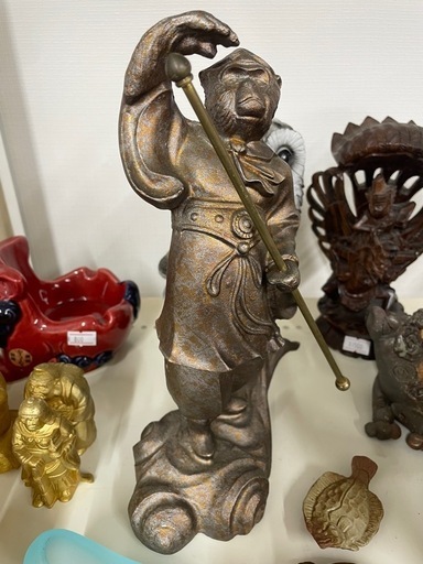 鋳物製 西遊記 孫悟空（斉天大聖）置物 申年 開運