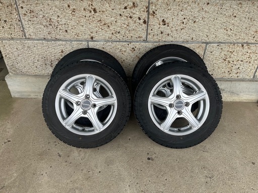 ブリジストン  ブリザック165/65R14アルミホイルセット