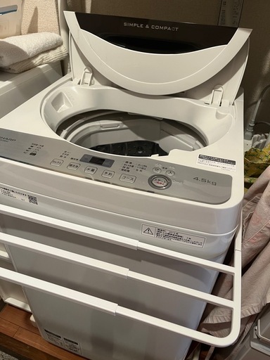 【決まりました】洗濯機  美品【5/7引き取り希望】