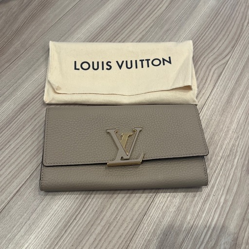 LOUIS VUITTON グレー 長財布 保存袋付