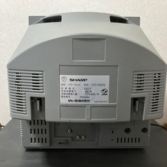 SHARP  17インチ　ブラウン管テレビの画像