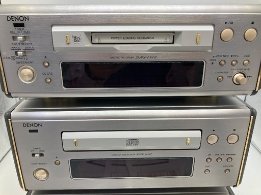 【トレファク足立扇店】CD/MDｺﾝﾎﾟｾｯﾄ DENON PMA6.5L/DCD-6.5L/DMD7.5LⅡ ﾘﾓｺﾝ無･取説付