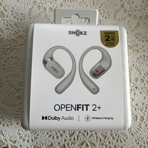 (新品未使用)SHOKZ OPENFIT 2+ ワイヤレスイヤホン グレー