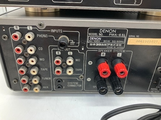 【トレファク足立扇店】CD/MDｺﾝﾎﾟｾｯﾄ DENON PMA6.5L/DCD-6.5L/DMD7.5LⅡ ﾘﾓｺﾝ無･取説付