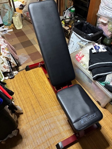 FIELDOOR フラットインクラインベンチ 6段階×3調整可能(18通り)